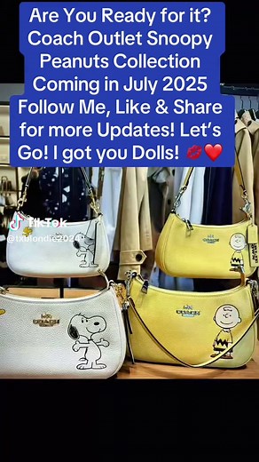 Coach Snoopy Collection Launching July 2025