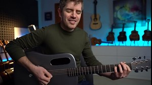 LAVA ME 3 Smartguitar with Multi-touch Display Integrated with HILAVA OS and Built-in Effects Loops & Guitar Apps, Carbon Fiber Acoustic Guitar for beginners & pros(36 inch Space Grey Bag)