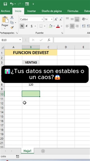 Aprende cómo usar la función DESVEST en Excel para saber si tus datos son consistentes o variables. Ideal para análisis estadístico o reportes. #excel #estadistica #virales #fblifestyle | Kevin Ramirez