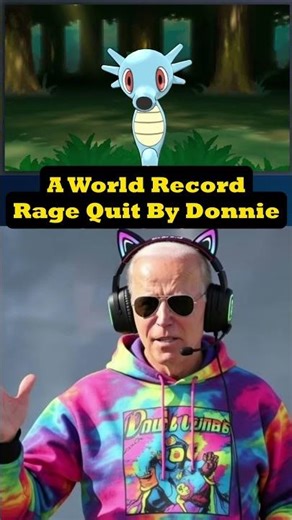 Donald Sets a WORLD RECORD Rage Quit 💀 #Shorts #PresidentsPlayPokemon