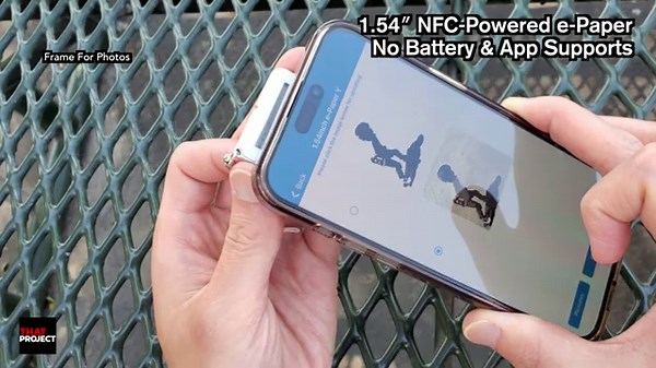 Hands-On with NFC-Powered 4-Color E-Paper Display! | No Battery Needed!