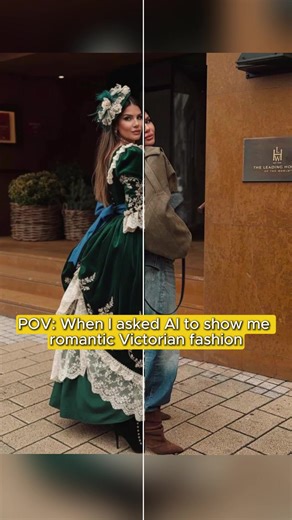 When I asked AI to show me romantic Victorian fashion ✨ Watch how easy it is to edit my photo and change clothes in seconds! #edit #fotor #aiphoto #replacer #aiphotoediting