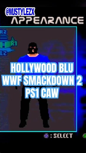 Hollywood Blu WWF SmackDown 2 Know Your Role PS1 CAW 🔵