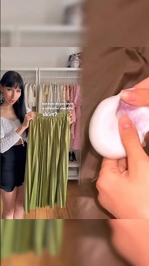 How to style a colourful metallic skirt #letsgetdressed