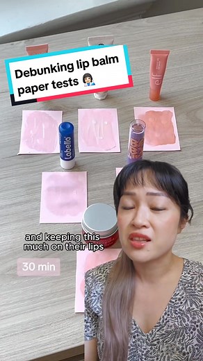 #stitch @Product Testing Here's why lip balm tests on paper aren't useful. They look