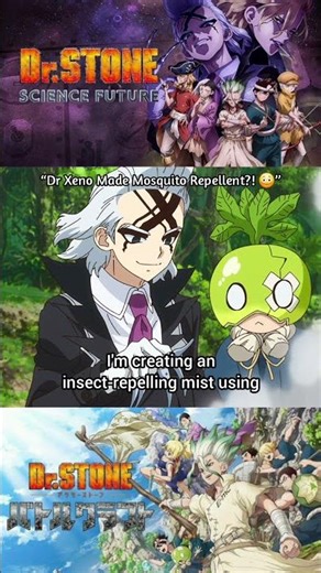 Dr. Xeno Made a Mosquito Repellent With Science?! 😳🧠 | Dr Stone #shorts #anime #viral