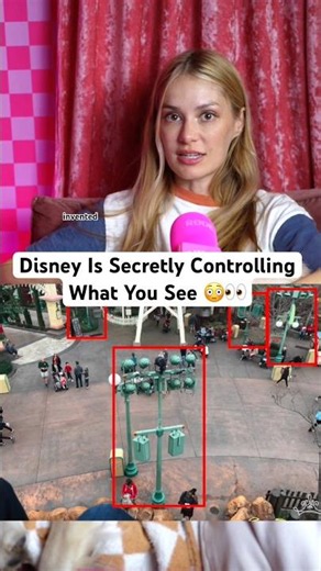 How Disney secretly controls what you see with their invisible color, “go away green” 😳👀 #shorts