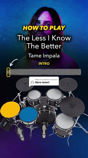 Learn to Play 'The Less I Know the Better' Intro on Drums