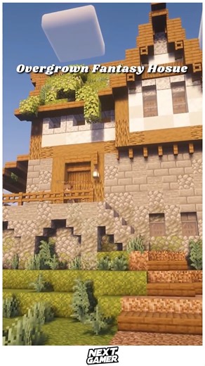 NextGamer on Instagram: "🌿 Overgrown Fantasy House in Minecraft With Magical Nature-Covered Architecture ✨ 🌿 🌿✨ Create a dreamy Overgrown Fantasy House using mossy stone, leafy layers, vines, and soft glowing lights that make the build feel ancient and enchanted. Add curved roofs, hidden windows, and natural overgrowth to blend the house perfectly into forests or fantasy worlds. Ideal for fairy lands and magical survival bases. 🍃🏰 #OvergrownFantasy #MinecraftAesthetic #NatureBuild #FantasyH