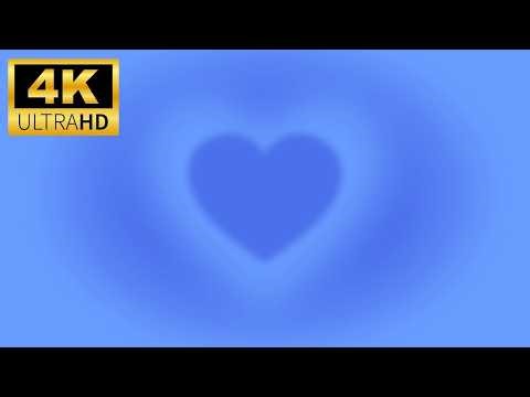 Baby Blue Heart Screensaver - 3 Hour Soft Loop | Calming Ambient Background | No Audio - 4K