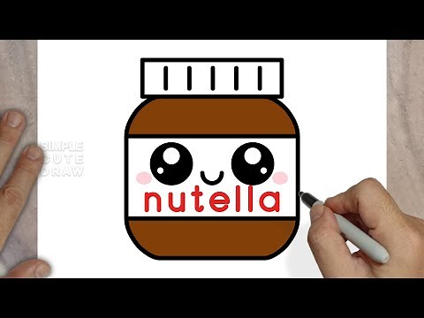How to Draw a Cute Nutella Jar 🍫– Easy Drawing Tutorial for Kids & Beginners