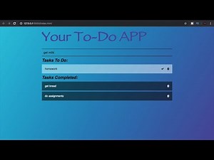 To-Do APP using JAVASCRIPT![ TUTORIAL] for beginners, Complete APP !