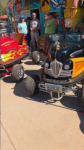Street Legal Bumper Cars on Route 66 in Seligman how cool is that !!!