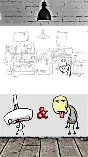 Macho vs Loser #animation #cartoon #funny #loser #fyp | cartoon