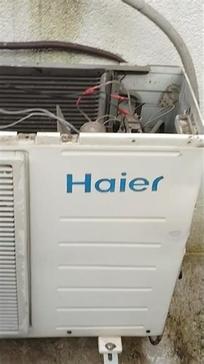 Haier split AC overheating problem/bar bar compressor trip ho jana/outdoor fan motor not working