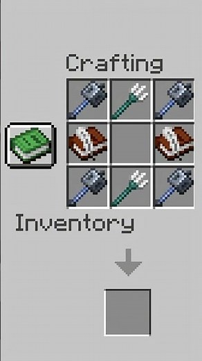 Crafting the MACE TRIDENT in Minecraft! 🔱🔨🤯#minecraft