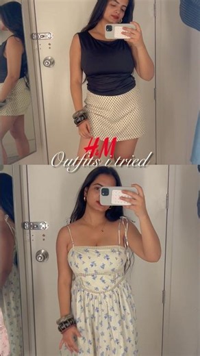H&m Cute Birthday Outfit Options😱✨#minivlog #vlog #vlogs #h&m #haul #hauls #birthday #dress #summer