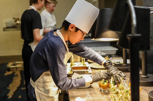 Students get schooled in the art of the meal by celebrity chef Diane Kochilas at Beaver Creek Culinary Weekend