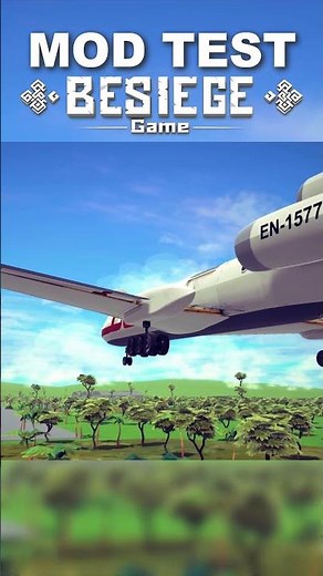 Hard Landing — Aircraft Test in Besiege ✈️#besiege