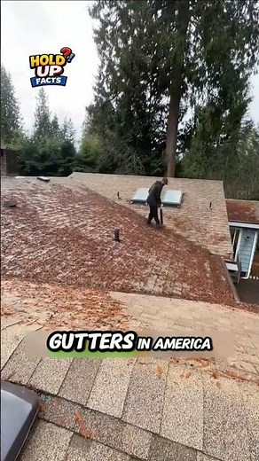 Why American gutter cleaning costs $300! 💸​