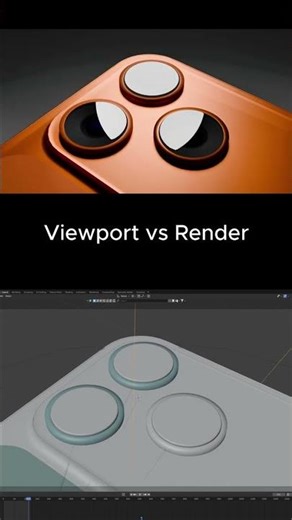 Viewport vs Render #blender3d