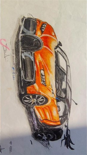 “This Bugatti Drawing Looks REAL 🔥”#cardrawing#Bugartti#art