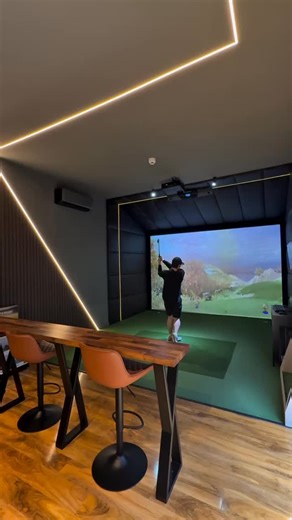Foresight Australia on Instagram: "Dream golf sim? ✅ Custom built by the pros at @golfsimrooms and powered by our Foresight Falcon 🏌️‍♂️ The ultimate setup for year-round play 👌⛳️ 🎥: @golfsimrooms #ForesightFalcon #GolfSimulator #HomeGolfSetup #GolfTech #ForesightAustralia #GolfLife #GolfVibes #GolfGoals"