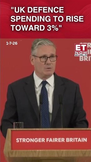 Starmer Says Defence Spending To Rise To £80bn By 2029, 2.7% Of GDP With 3% Trajectory Goal #shorts