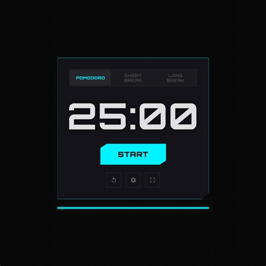 Cyberpunk Neon Pomodoro Timer for Personel Use | Personal Gamer Productivity Tool | Dark Mode HTML Clock | Standalone Focus App - Etsy