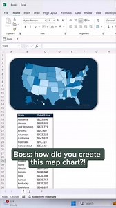 3.2K views · 12 reactions | How to create a sleek map chart in Excel.  Download this free step-by-step guide I created: https://scribehow.com/shared/How_to_Create_a_Map_Chart_in_Excel__-oiIGFeAQeef8X_e5RSRKQ #scribe #scribehow #excel #exceltips #exceltricks #spreadsheets #corporate #accounting #finance #workhacks #tutorial #sheets #ad #scribepartner | Excel Dictionary | Facebook