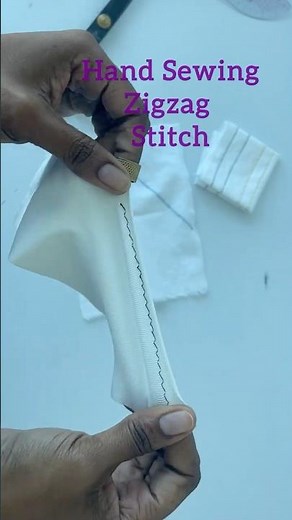 Hand Sewing zigzag stitch #handsewing #sewinghacks #diy
