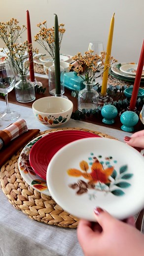 Here are some of our favorite colors to mix with Autumn Fields. 🌈🍂 What are yours? | Fiesta Dinnerware
