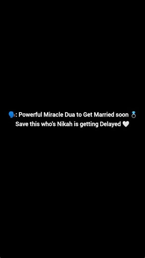 𝐒𝐀𝐍𝐀 on Instagram‎: "Powerful Dua to Get Married Soon (Quick Marriage Dua) اَللّٰهُمَّ ارْزُقْنِي زَوَاجًا سَرِيعًا مُبَارَكًا، وَافْتَحْ لِي أَبْوَابَ رَحْمَتِكَ، وَاجْعَلْ نَصِيبِي خَيْرًا مِمَّا أَتَمَنَّى، وَاقْرِنْ قَلْبِي بِمَنْ كَتَبْتَهُ لِي خَيْرًا وَسَعَادَةً. Transliteration: Allahumma urzuqni zawājan sareean mubārakan, waftah li abwaaba rahmatika, waj‘al naseebi khayran mimma atamannā, waqrin qalbi biman katabtahu li khayran wa sa‘ādah. Meaning: O Alla