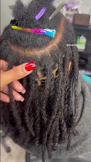 Loc Extensions Transformation! Before And After! #houstonlocfairy #locs #instantlocs #dreads
