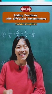 56K views · 1.5K reactions | Adding Fractions with Different Denominators #fractions #AddingFractions #mathtutor #mathtutorial #mathskills #mathisfun #unangmathtutorial #MATHSOLVING | Unang Math | Facebook
