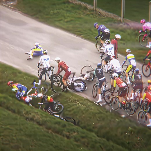 Tim wellens crash at Kuurne-Brussel-Kuurne . . . . #fyp#viral#kbk#goviral#timwellens