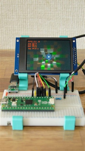 Full 3D voxel rendering on Raspberry Pi Pico 2