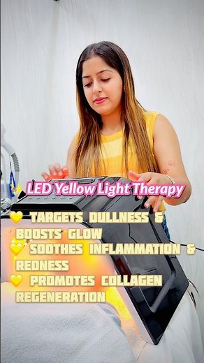 LED Yellow Light Therapy | Brightening, Redness Reduction & Skin Healing Treatment