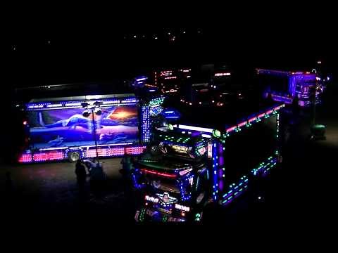 美奈丸 瑠那丸 デコトラ 2014 全国哥麿会 中越地震復興＆東日本大震災チャリティー大会in新潟 ～ありがとう鈴木則文監督追悼式～ #16 ナイトシーン