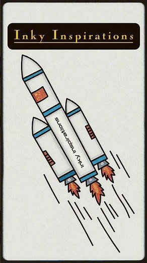 How To Draw A Rocket : Easy Drawing Tutorial #howtodraw #drawing #easydrawing