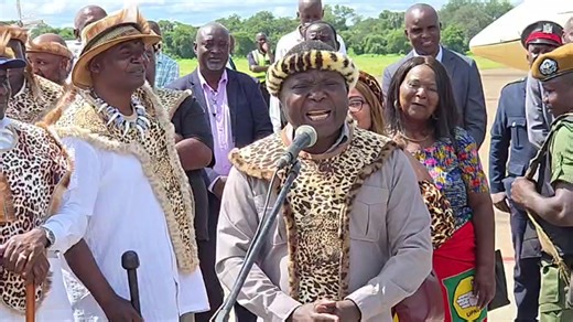 WATCH LIVE: Arriving here at Mfuwe International Airport enroute to Chipata for this year's Ncw'ala Traditional Ceremony. Tell us where you are watching from Hakainde Hichilema, President of the Republic of Zambia. | Hakainde Hichilema