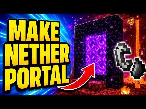 How To Build a Nether Portal in Minecraft - Tutorial