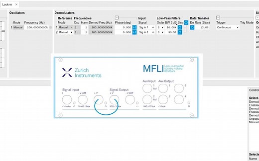 第一课 基本操作 锁相放大器快速入门与进阶 苏黎世仪器 MFLI 基本款