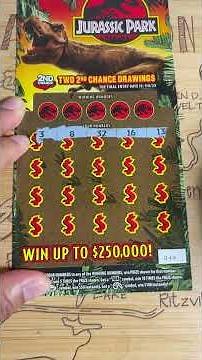 JURASSIC PARK SCRATCH OFF WASHINGTON LOTTO #walottery #scratchofftickets #lottery #like