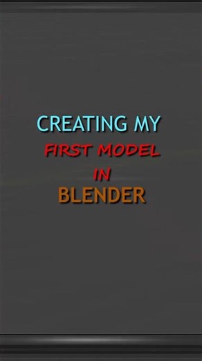My First Blender Model as a Beginner | Learning Blender day 7 #blender #blendercommunity