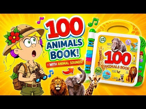 Leap Frog 🐘 100 Animals Book Adventure! | Learn Animal Names and Sounds with Gitte 🦁📚