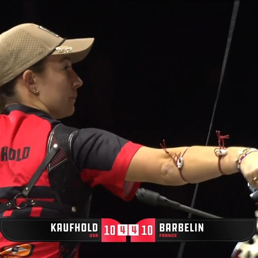 2025 Indoor Archery World Series CHAMPION! 🏆🎯 Casey Kaufhold wins it all in a thrilling, millimeter-close shoot-off. #IndoorWorldSeries | Indoor Archery World Series