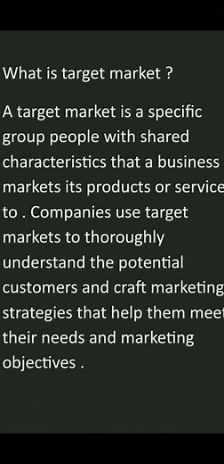 What is target marketing | Target market | Meaning of Target market |
