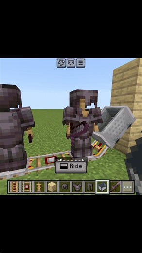 minecraft minecart armor fight
