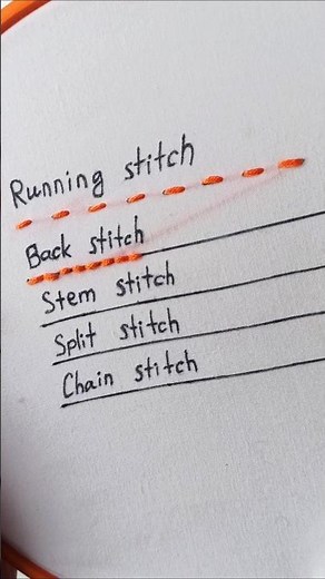 Back stitch (tutorial) #sewing #sewingtips #sewingtutorial #sewinghacks #handsewing #embroidery